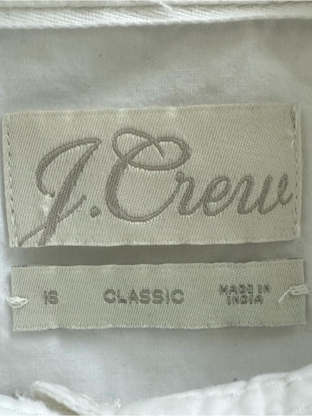 J.Crew White Classic Fit Lightweight Cotton Poplin Ruffle Sleeve Shirt | 16 - Picture 7 of 16